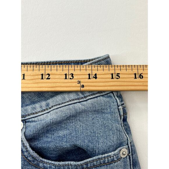 Lucky Brand Womens Size 4 Waist 29" The Roll Up Denim Shorts Mid-Rise Distressed - Picture 8 of 16